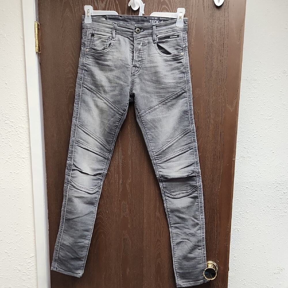 Jack & Jones Men's Light Gray Skinny Jeans